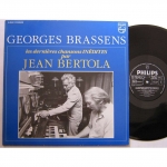 Buy vinyl record GEORGES  BRASSENS Les dernières chansons inédites par Jean Bertola for sale