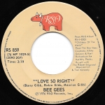 Buy vinyl record Bee Gees, The Love So Right / You Stepped Into My Life for sale