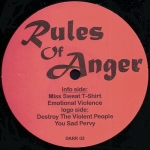 Acheter un disque vinyle à vendre Rules of anger rules of anger