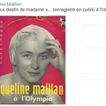 Buy vinyl record Jacqueline maillan Jacqueline Maillan à l'Olympia - Le curieux destin de Mme X. for sale